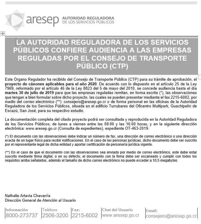 Audiencia CTP