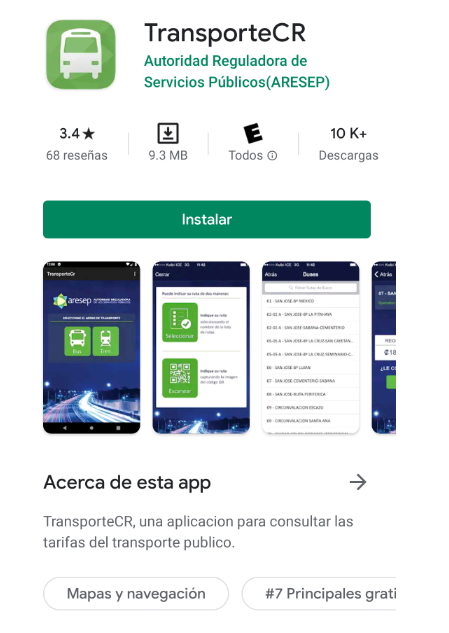 App transporteCR