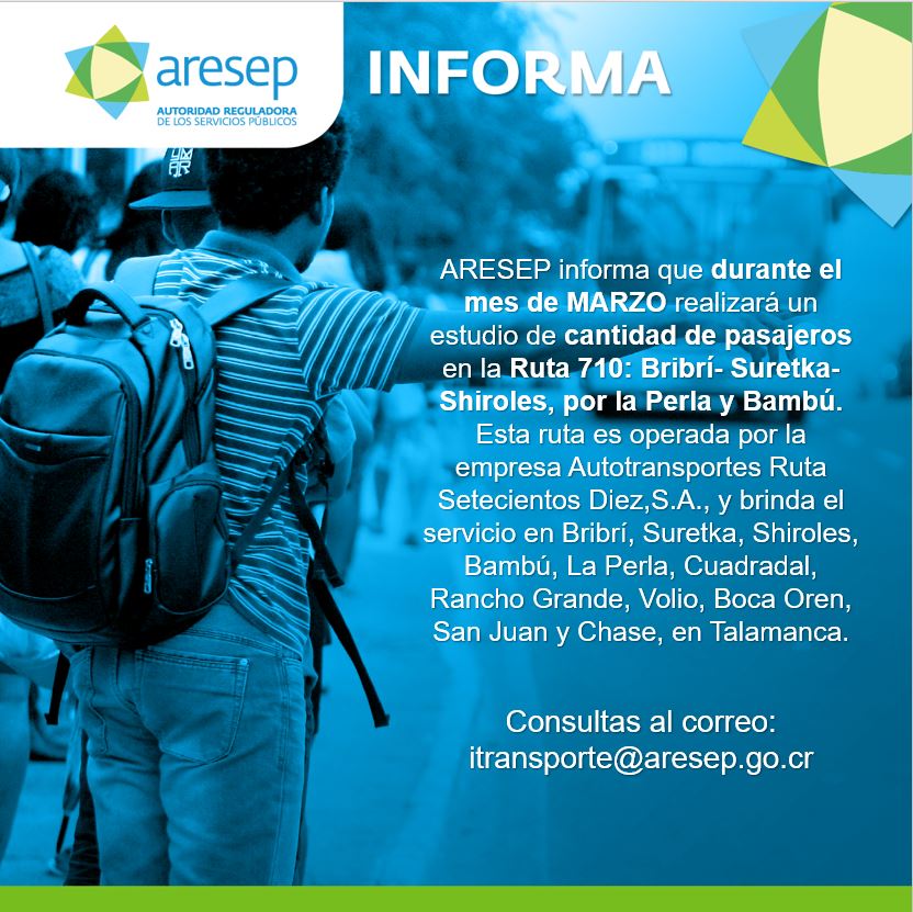 ARESEP ruta 710
