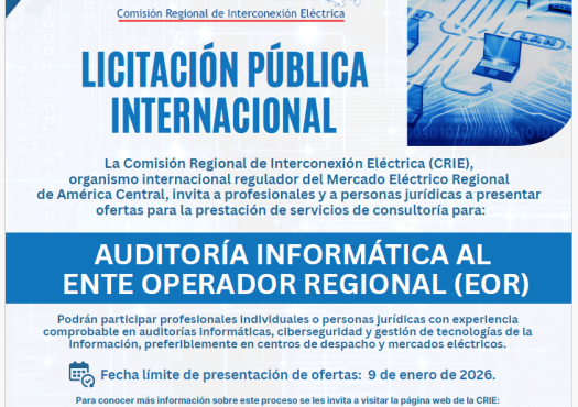 CRIE invita a licitación pública